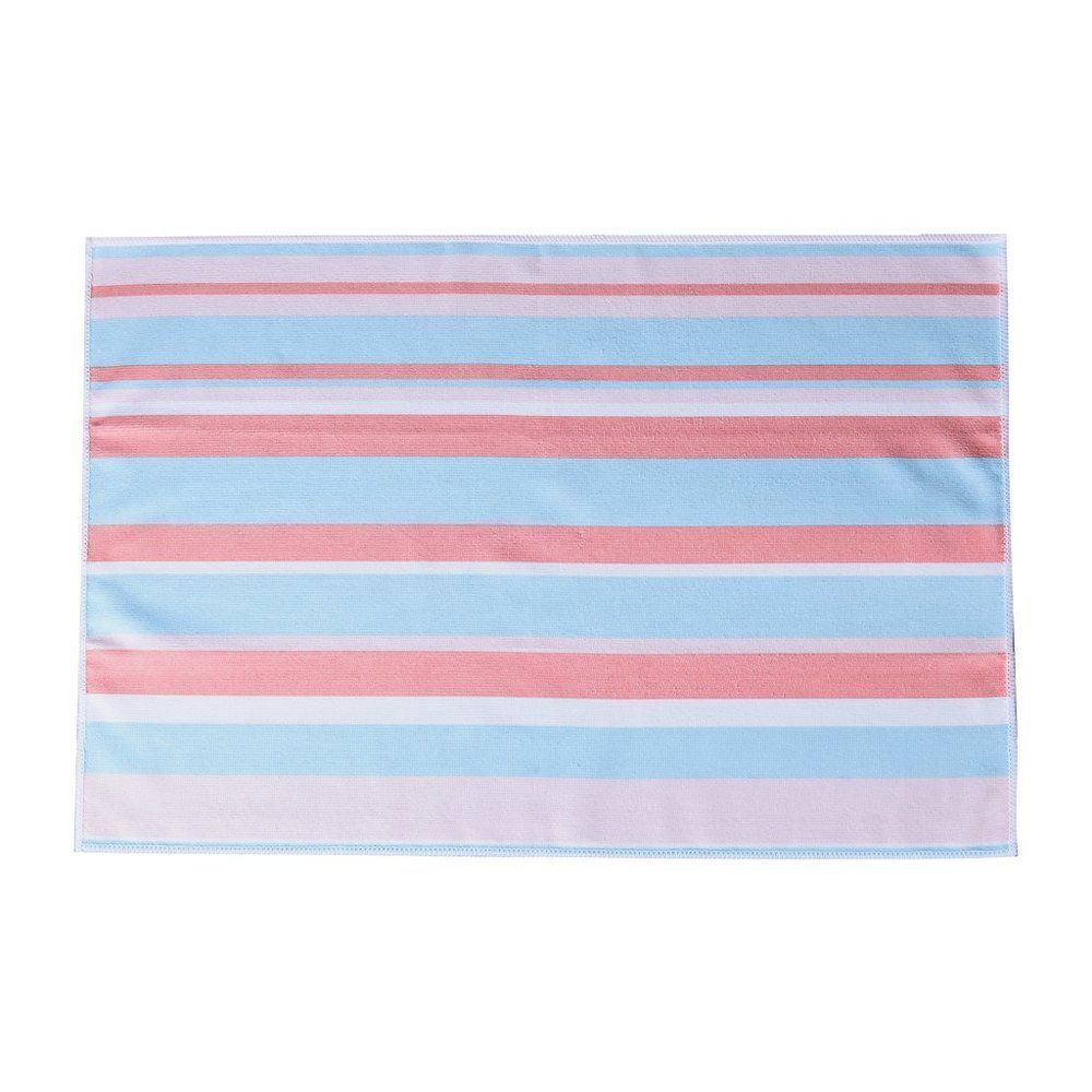 Microfiber Kitchen 3pcs Set Alpaca, Pink, Stripe Pattern - Picture 4 of 7